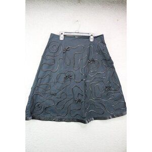 Dolce Apparel Black Ribbons & Bow Skirt-Size Large-Whimsigoth